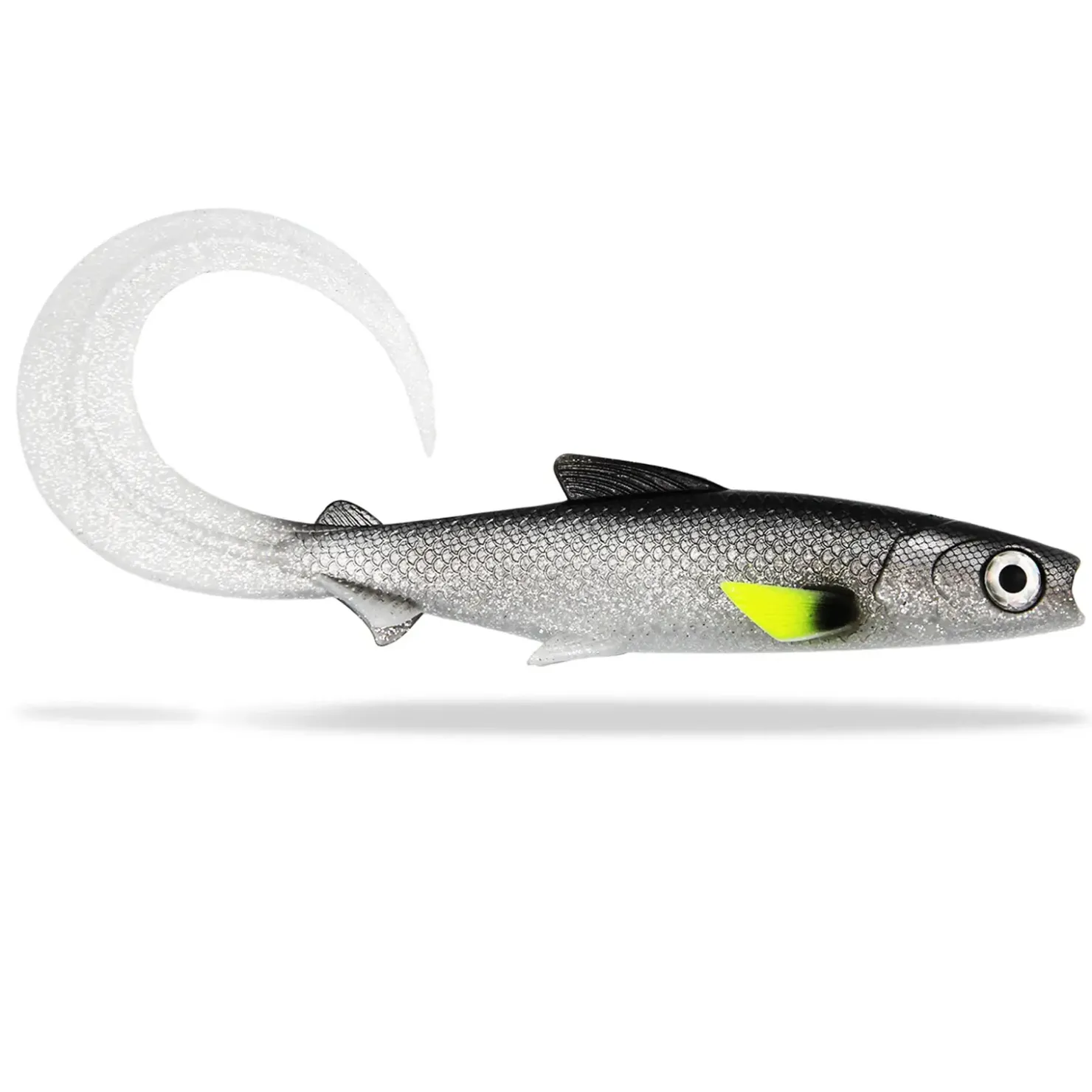 FishingGhost Renky Shad CRL 35cm Curly Tail Gummifisch| Xxl Köder. Big Baits|Hechtsaison