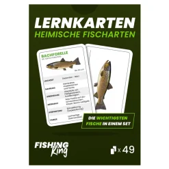 Fishing King Fishing-King Fisch-Lernkarten| Angelzubehör Kleinteile