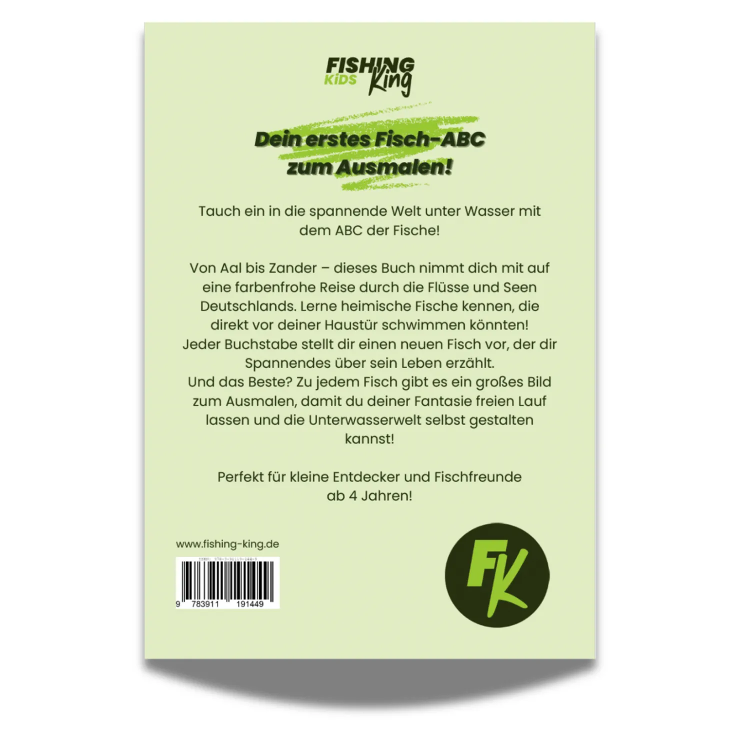 Fishing-King Kids "Malbuch - ABC der Fische"| Angelbücher