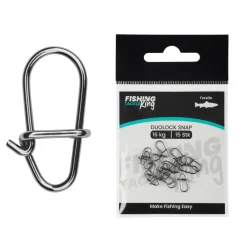 Fishing King Tackle Fishing-King Tackle Forelle Duolock Snap| Wirbel & Karabiner Raubfischangeln|Wirbel & Karabiner