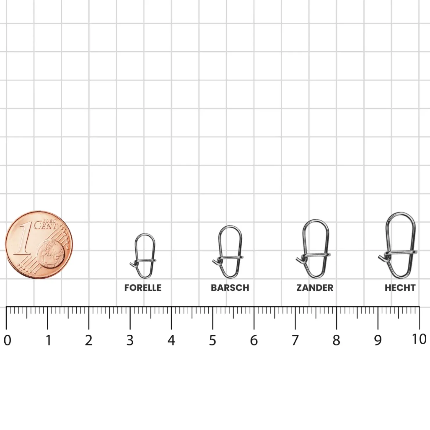 Fishing King Tackle Fishing-King Tackle Forelle Duolock Snap| Wirbel & Karabiner Raubfischangeln|Wirbel & Karabiner