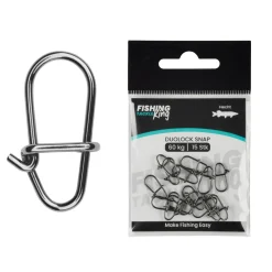 Fishing King Tackle Fishing-King Tackle Hecht Duolock Snap| Wirbel & Karabiner Raubfischangeln|Wirbel & Karabiner