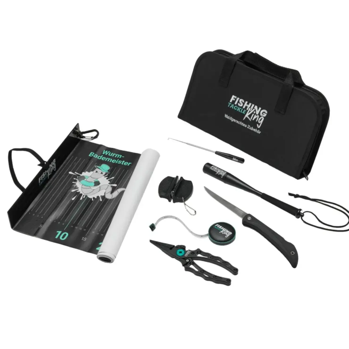 Fishing King Tackle Fishing-King Tackle Waidgerechte Zubehörtasche| Angelset Raubfisch - Zubehör & Köder|Zubehör