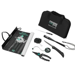 Fishing King Tackle Fishing-King Tackle Waidgerechtes Zubehörset| Unterfangkescher|Angelset Raubfisch - Zubehör & Köder