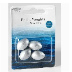 Fladen Angelgewicht mit Loch bleifrei 13g 4 Stück Alternative zu Olivenblei| Laufblei