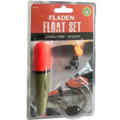 Fladen Köderfisch Tragkraft 18g Komplett Set| Raubfischangeln Posen|Raubfischsystem