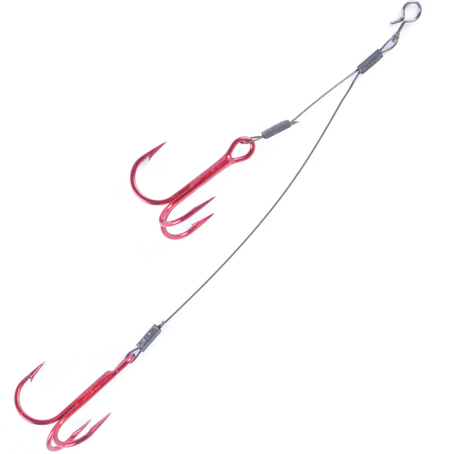 flexonit KFPD3 Doppelt mit Clip 0,36mm/11,5kg Gr. 4 Stinger| Stinger Kurzvorfach|Jigköpfe