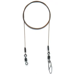 flexonit MS Vorfach AF New Snap/Swivel 0,20mm 2Stk. 50cm Stahlvorfach| Stahlvorfach Für Kunstköder|Stahlvorfach