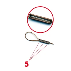 flexonit Quetschhülsenzange 6.0 Klemmhülsenzange für Stahlvorfach| Stahlvorfach Zubehör|Stahlvorfach Zubehör