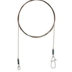 flexonit Vorfach AFNR-BKK 1 x 19 Ring/Snap 0,25mm 2Stück 50cm  Stahlvorfach| Stahlvorfach Für Kunstköder|Stahlvorfach Für Kunstköder