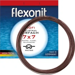 flexonit 7x7 Meterware 0,36mm/11,5kg/4m Stahlvorfach| Stahlvorfach Meterware|Stahlvorfach Meterware