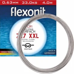 flexonit 7x7 XXL 4m 1,00mm 80,0kg Stahlvorfach| Meeresangeln Vorfach|Stahlvorfach