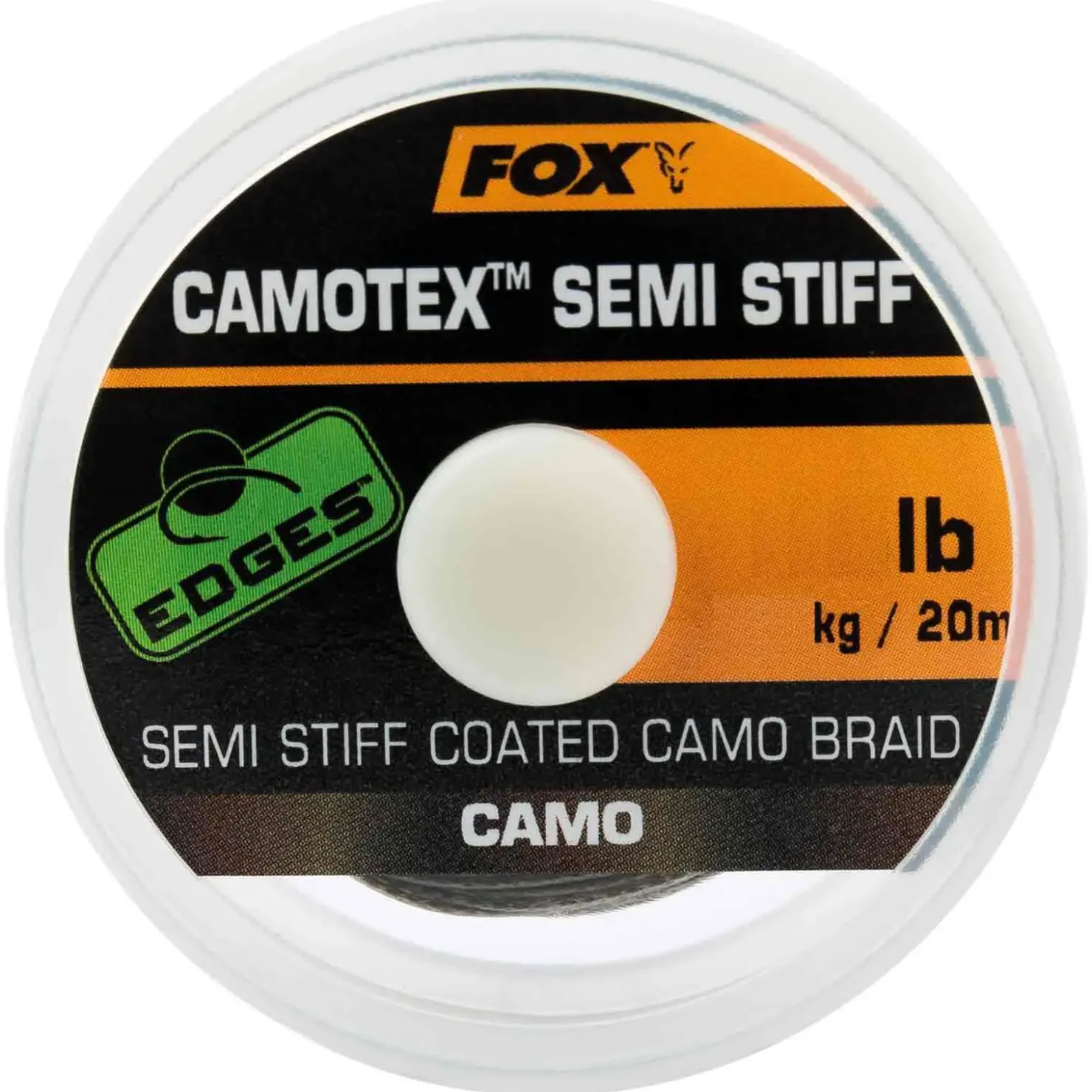 Fox Camotex Semi Stiff Coated Camo Braid 35lb 20m Vorfachmaterial| Karpfen Rig|Karpfen Rig Und Zubehör