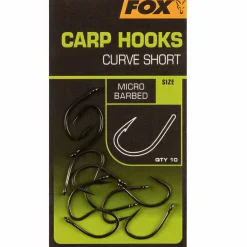 Fox Carp Hooks Curve Shank Short Größe 2 Karpfenhaken| Karpfen Haken|Karpfen Haken