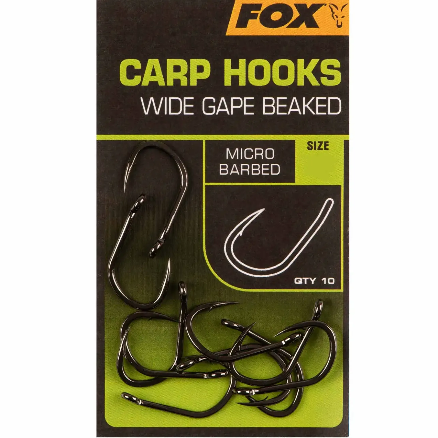Fox Carp Hooks Wide Gape Größe 6 Karpfenhaken| Karpfen Haken|Karpfen Haken
