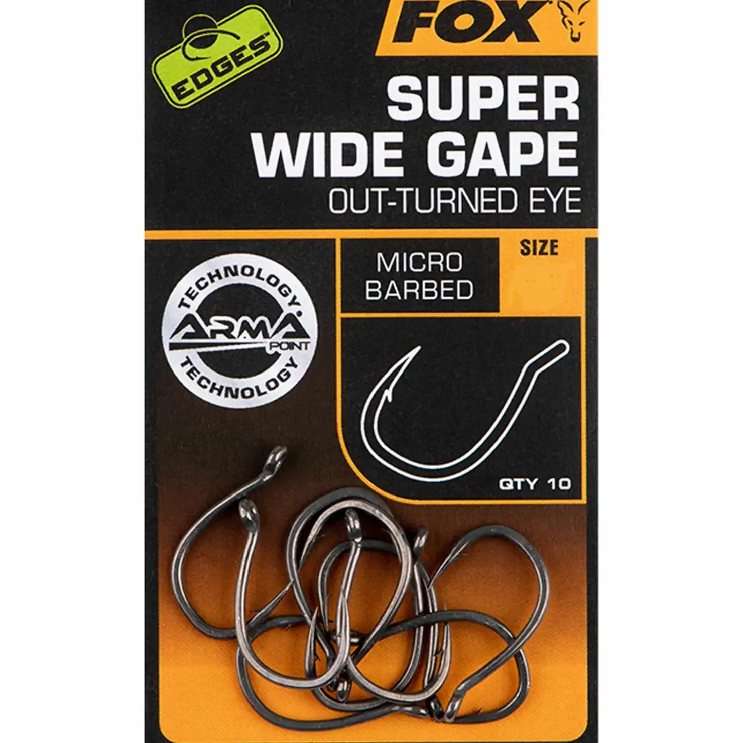 Fox Edges Armapoint Super Wide Gape (Outturned eye) - Size 4 Karpfenhaken| Karpfen Haken|Karpfen Haken