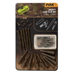 Fox Edges Camo Safety Lead Clip Kit Karpfenzubehör Set| Karpfen Rig|Sets Karpfenangeln Zubehör