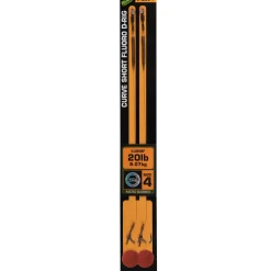 Fox Edges Curve Short Fluoro D-Rig Größe 4 20lb Illusion 2Stk. Karpfen Rig| Karpfen Rig|Karpfen Haken