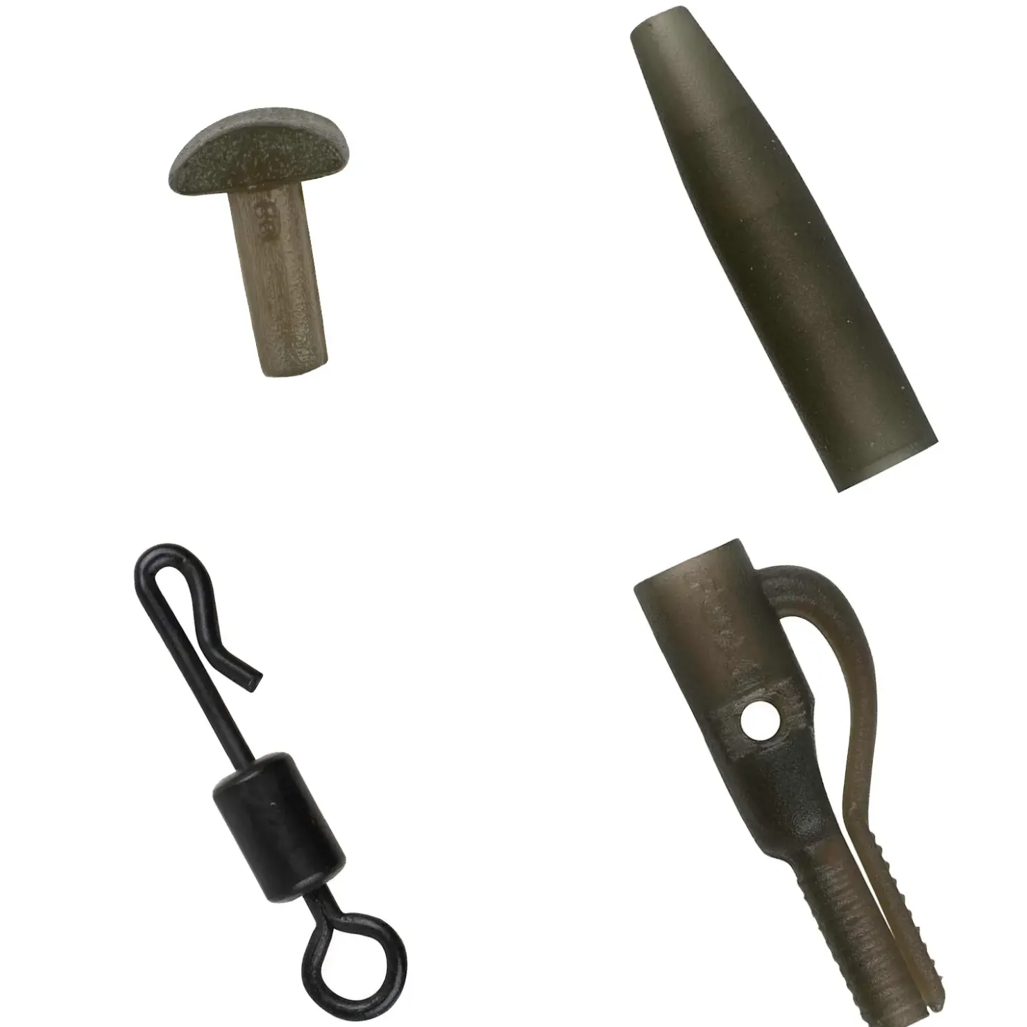 Fox Edges Naturals Power Grip Lead clip kit x 5 Karpfen-Zubehör| Karpfen Rig|Karpfen Rig Und Zubehör