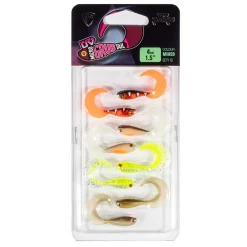 Fox Rage UV Micro Grub 4cm x 8St. Gummifisch-Set| Hechtköder|Hecht Gummifisch