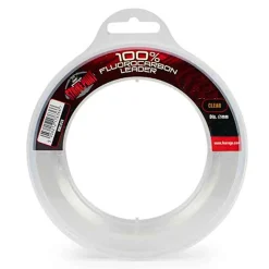 Fox Strike Point Fluro Leader 0.6mm 41.64LB Fluorocarbon-Vorfach| Meeresangeln Vorfach|Fluorocarbon Vorfach