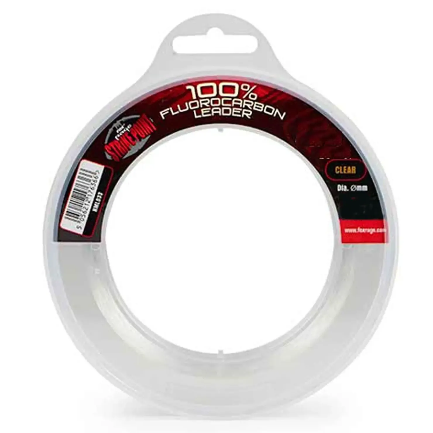 Fox Strike Point Fluro Leader 0.6mm 41.64LB Fluorocarbon-Vorfach| Meeresangeln Vorfach|Fluorocarbon Vorfach