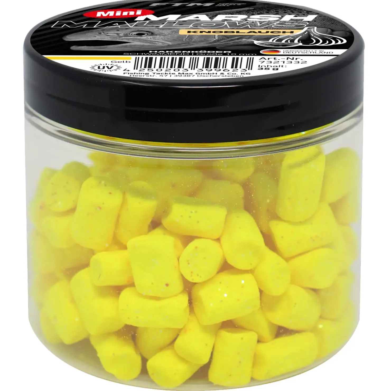 FTM Marshmallow Knoblauch Mini schwimmend 35 g Forellenköder| Boilies & Pop-Ups