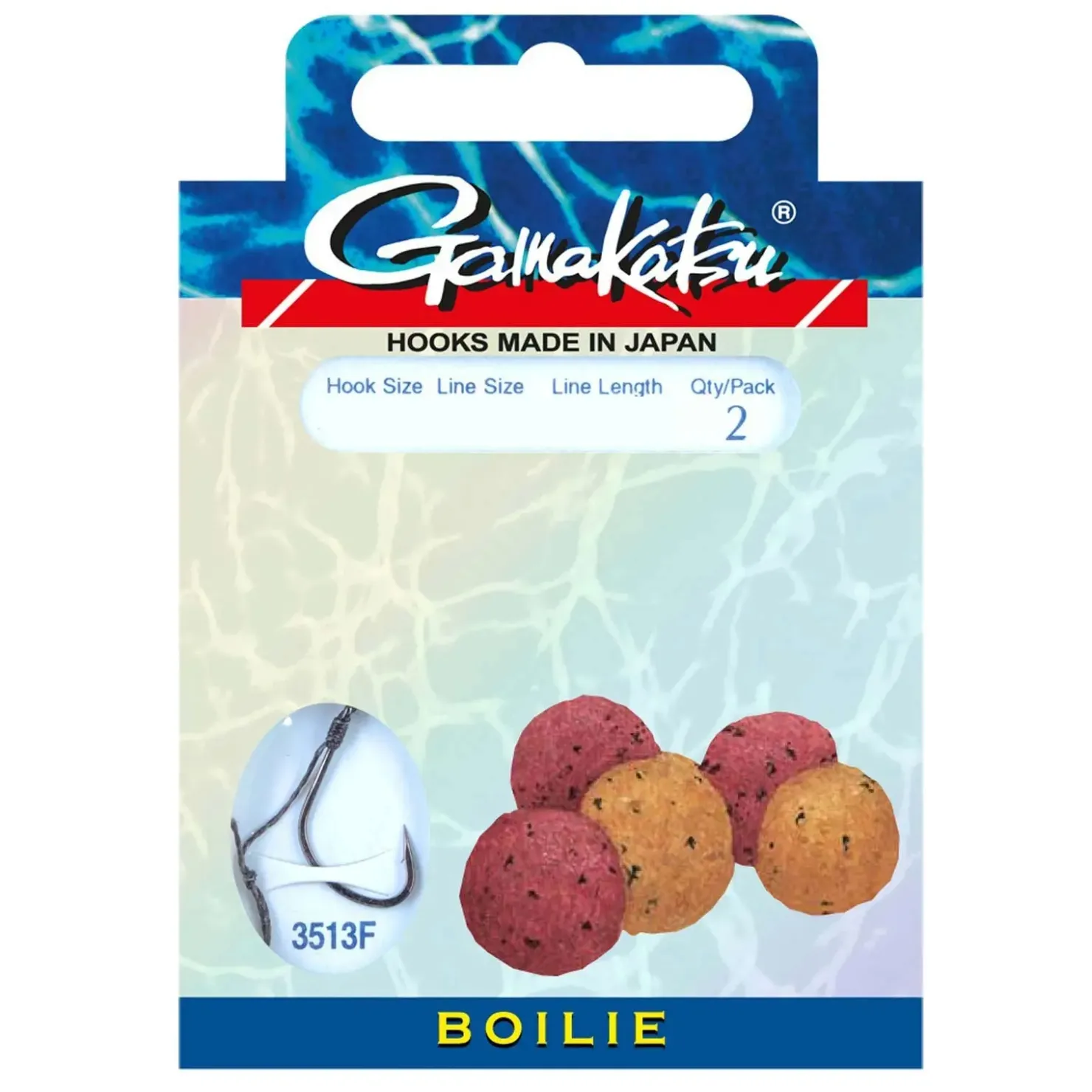 Gamakatsu Boilie 20cm 3513F Gr.4 Vorfachhaken| Karpfen Haken|Karpfen Haken