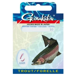 Gamakatsu Forelle 60cm 5330R Gr.8 Vorfachhaken| Forellen Angelhaken|Forellenhaken