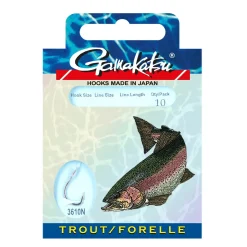 Gamakatsu Forelle 3610N Gr.12 Vorfachhaken| Forellen Angelhaken|Forellenhaken