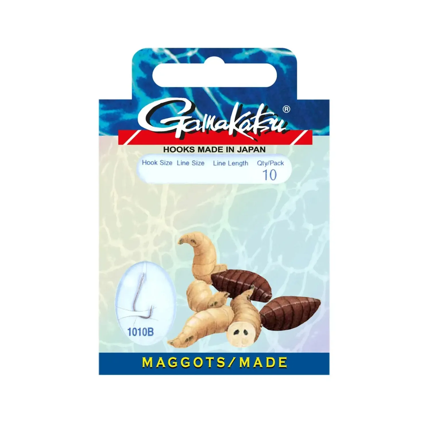 Gamakatsu Made 1010B Gr.10 Vorfachhaken| Friedfischhaken|Friedfischhaken