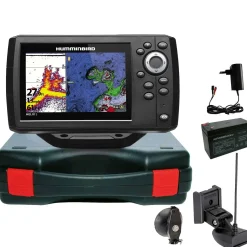 Humminbird Helix 5 Chirp GPS G3 GPS Kartenplotter Echolot Portabel Basic- Komplett mit Geber| Humminbird Helix 5 Chirp Gps G3