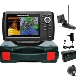 Humminbird Helix 5 Chirp GPS DI G3 Down Imaging GPS Kartenplotter Echolot Portabel Basic- Komplett mit Geber| Humminbird Helix 5 Chirp Di Gps G3
