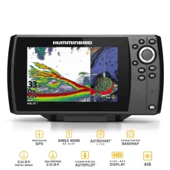 Humminbird Helix 7 Chirp GPS G4 GPS Kartenplotter Echolot - Komplett mit Geber| Humminbird Helix 7 Chirp Gps G4