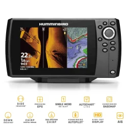 Humminbird Helix 7 Chirp GPS SI G4 Side Imaging GPS Kartenplotter Echolot - Komplett mit Geber| Humminbird Helix 7 Chirp Si Gps G4