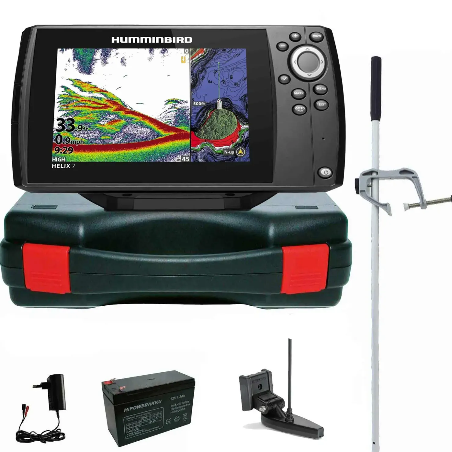 Humminbird Helix 7 Chirp GPS G4 GPS Kartenplotter Echolot Portabel Master - Komplett mit Geber| Humminbird Helix 7 Chirp Gps G4