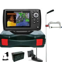 Humminbird Helix 5 Chirp GPS DI G3 Down Imaging GPS Kartenplotter Echolot Portabel Profi - Komplett mit Geber| Humminbird Helix 5 Chirp Di Gps G3