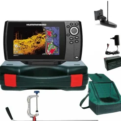 Humminbird Helix 7 Chirp GPS Mega DI G4 Down Imaging GPS Kartenplotter Echolot Portabel Profi Plus - Komplett mit Geber| Humminbird Helix 7 Chirp Mega Di Gps G4