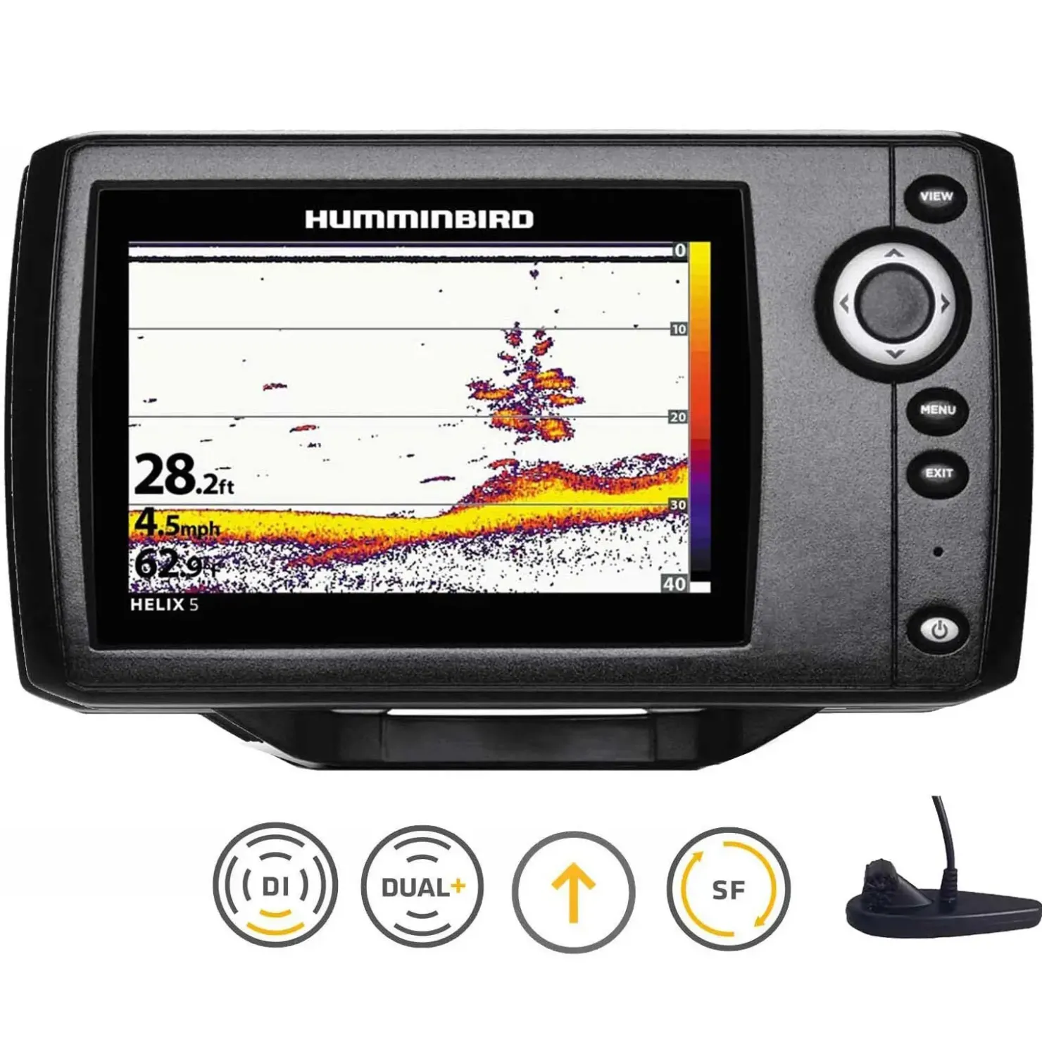 Humminbird Helix 5 DI G2 Down Imaging Echolot - Komplett mit Geber| Humminbird Helix 5 Di G2
