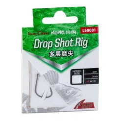 Iron Claw Kona Drop Shot Rig #2 0,20mm Dropshot-Vorfach| Drop Shot Haken|Drop Shot Haken