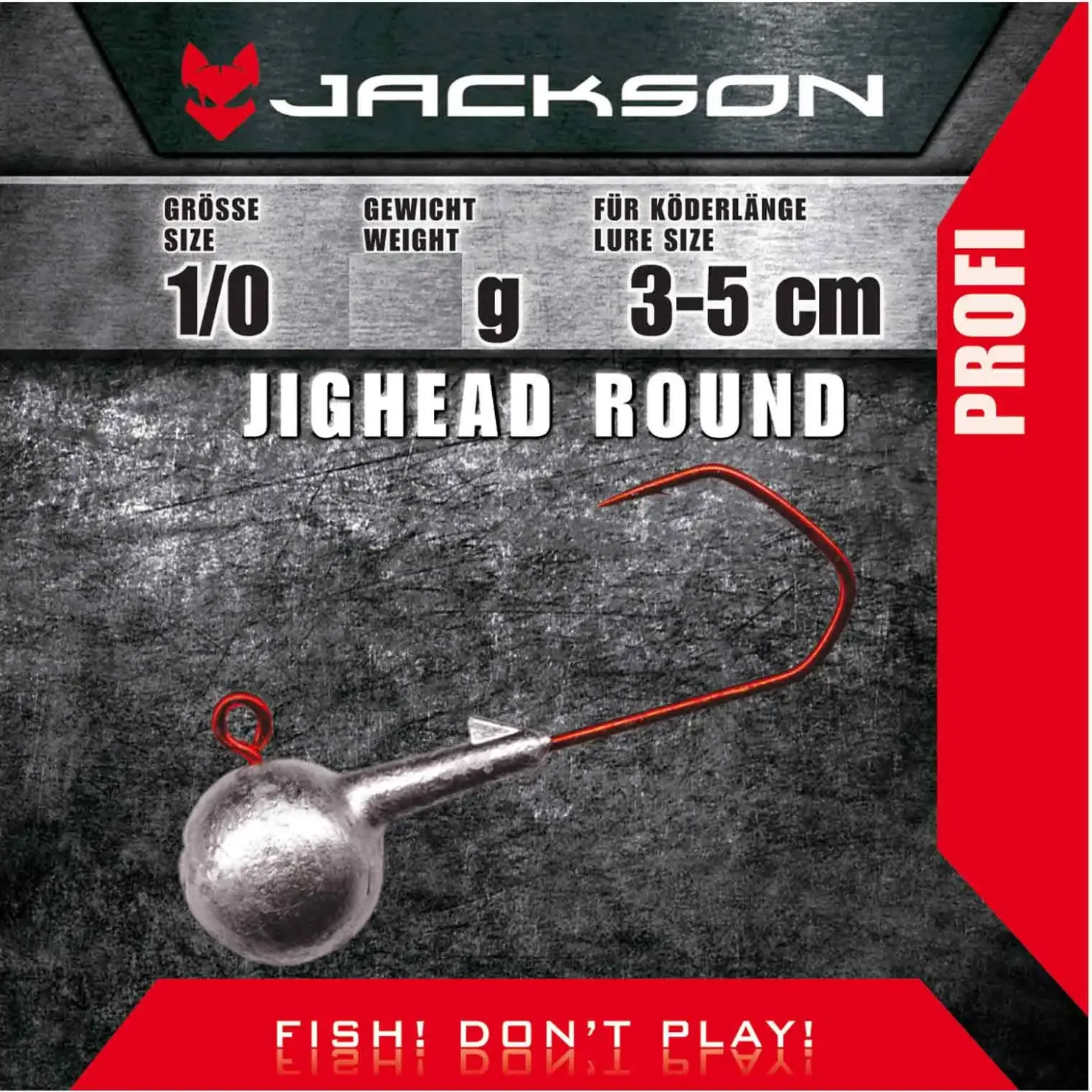 Jackson VMC Jighead Round 1/0 für Köderlänge 3-5 cm 17g Jigkopf Jighaken| Jigköpfe|Jighaken
