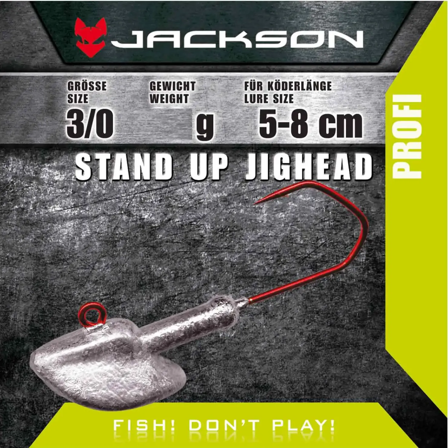 Jackson VMC Jighead Stand Up 3/0 für Köderlänge 5–8 cm 18g| Jigköpfe|Jighaken