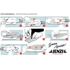 Jenzi Beschichtetes Filetiermesser 32cm| Filetiermesser|Filetiermesser