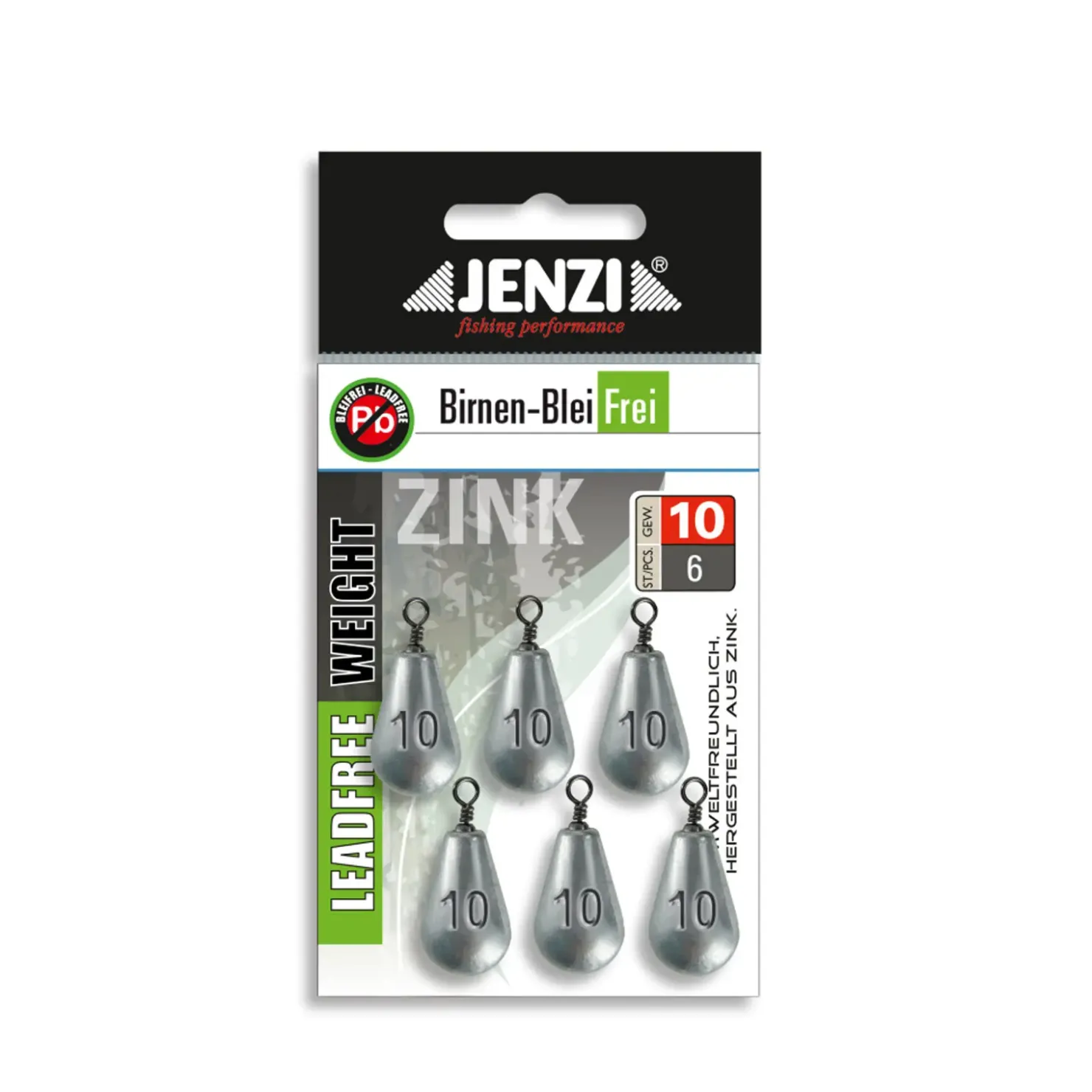 Jenzi Blei-Frei Birnen 6St 10g. Birnenblei| Laufblei