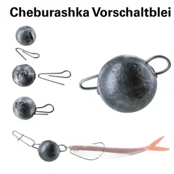 Jenzi Cheburashka Bleikopf System 12g - 4 Stück| Offset Haken|Jigköpfe