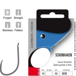 Jenzi gebundene Allround Barbless Schonhaken #14| Feederhaken|Friedfischhaken