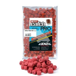 Jenzi Hookbait Pellets mit Loch - Feederköder 8mm Erdbeere&Robin Red 200g| Karpfenfutter|Feederfutter