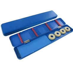 Jenzi Kunststoff-Box 44x7,5x3cm mit 4 Spulen| Angelboxen & Köderboxen