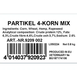 Jenzi Ready-to-Fish Partikel 4-Korn-Mix 800g| Karpfenfutter|Karpfenfutter