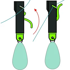 Jenzi Schleppblei zum Klappen 84g - 2 Stück| Schlepphilfen|Schleppangeln Tauchhilfen
